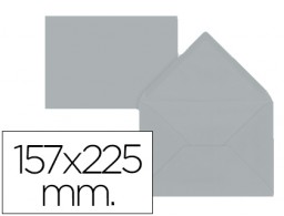 9 sobres Liderpapel 1157x225mm. offset 80g/m² color gris